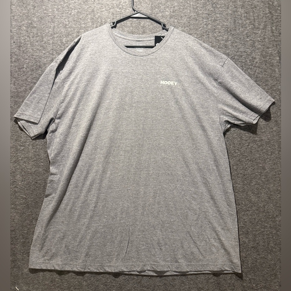 Hooey Tee Shirt Mens 3XL Heathered Gray Graphic Soft Rodeo Western Farm NWT - Picture 2 of 10